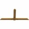 Ekena Millwork Eugene Rough Sawn Timber Gable Bracket, Western Red Cedar, 84"W x 42"H x 2"D x 6"F, 12/12 Pitch GBW084X42X0206EUG00RWR - alternate 4